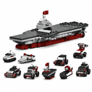 Dify 10-in-1 War Ship Building Block Set, Transforming Naval Battleship Construction Kit, STEM Engineering Toy for Kids & Teens, 5-Year Structural Warranty