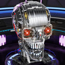 Dify Mechanical Skull Building Block Set (1099+ PCS) – Poseable 3D Steampunk Skull Model with Moving Jaw, STEM DIY Construction Kit, Gothic Horror Décor Collectible Gift for Ages 14+