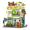 Dify Supermarket Street Scene Building Block Set (745+ PCS) – Mini Mall City Model DIY Kit for Adults & Teens 14+, Creative Construction Toy | 5 Year Structural Warranty