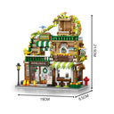 Dify Cityscape Coffee Shop Building Blocks Set – 828+ Pieces Urban House Store Model, Creative DIY Construction Toy for Boys & Girls, Christmas Birthday Gift
