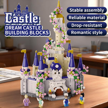 Dify Pink Princess Castle Building Blocks Set – 1000 PCS STEM Building Toys for Girls Ages 8–12, Creative Castle & Carriage Playset, Educational Construction Toy Gift | 5 Year Structural Warranty
