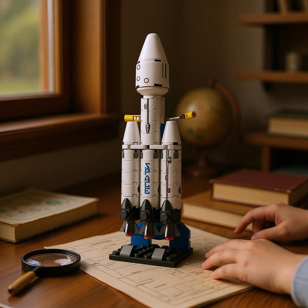 Dify Kids Space Series || Falcon Heavy Rocket Building Blocks Set || 79 Pcs || Compatible with Major Brick Brands