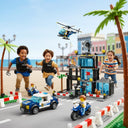 Dify City Police Station Building Blocks Set, Black Guard Special Unit HQ with Jail Cell, Garage, Watchtower, Vehicles & Minifigures, 550+ Pieces, STEM Toy for Kids 6+, 6 Months Warranty