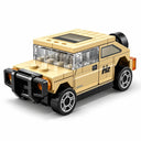Dify Pull Back Car Building Blocks Set, 55 PCS Desert Tan Off-Road SUV Model Kit, Sports Car Building Toy for Kids, Teens & Adults | 5 Year Structural Warranty