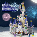 Dify Pink Princess Castle Building Blocks Set, 1477 PCS STEM Building Toys for Girls Ages 6-12, Creative Castle and Carriage Playset, 6 Months Construction Warranty