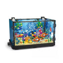 Dify Aquarium Fish Tank Building Block Set, 755 PCS with LED Lights and Rotatable Knob, Shark & Marine Life Model for Kids & Adults, 6 Months Structural Warranty