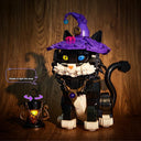 Dify Magic Cat Building Block Set, 1128 Pcs Animal Model with Light-Up Design, Changeable Eyes, DIY Construction Toy, Creative STEM Gift for Children, Teens and Adults