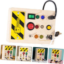 Dify || Montessori Wooden Busy Board with Speaker || Variable Theme Stickers