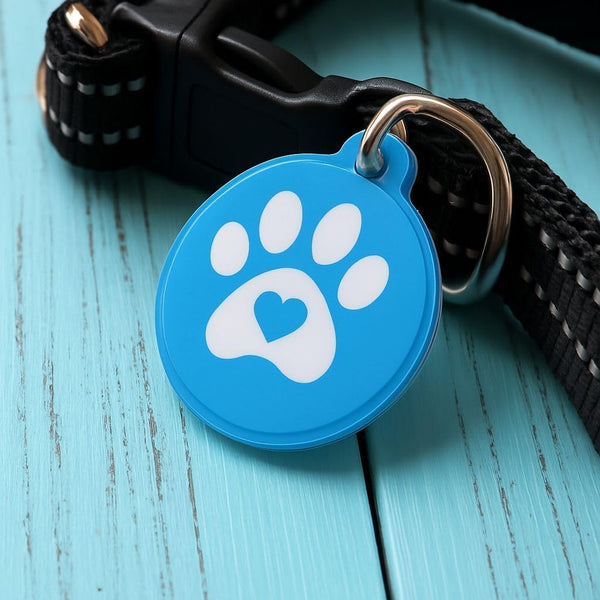 Dify Pet ID Tag with QR Code & NFC | No Subscription | Instant Scan & Contact Info Access | Track & Reunite Lost Pets Quickly | Waterproof, Durable Dog & Cat Tag [Aqua Blue]