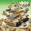 Dify 6-in-1 Military Tank Building Block Set, 1000+ Pcs STEAM Kit for Kids, Build Military Vehicles & Transporters, Birthday Gift for Boys & Girls, 6 Months Structural Warranty