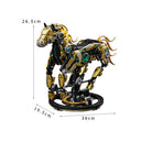 Dify Mechanical Horse Building Set with Light – 1055+ PCS Steampunk Robotic Animal Model, LED Display STEM Construction Kit, Compatible Bricks Collectible Gift for Teens & Adults