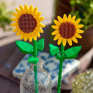Dify Sunflower Building Blocks || Botanical Flower Building Kit for Home Décor & Gifting || (300+ PCS)
