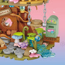 Dify Japanese Cherry Blossom Tree House Building Set, 1149+ Mini Blocks, DIY Pink Sakura House Kit with Pond & Swing, Creative Gift for Girls & Kids Ages 14+