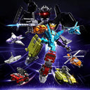 Dify 6-in-1 Bugle Call Robot Building Blocks Set, 881 Pieces Transforming Mecha Construction Toy, STEM Educational DIY Kit for Kids Boys & Girls Ages 6+