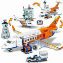 Dify City Airport Airplane Building Blocks Set (715+ PCS) | 3-in-1 Passenger Plane, Radar Tower, Baggage Truck & Shuttle Bus | STEM Toy for Kids 6+ | 5 Year Structural Warranty