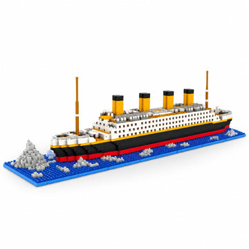 Dify Titanic Ship Micro Mini Building Blocks Set with LED Light (607 Pieces, Complex only for 14+) – DIY Construction Toy, Ship Replica, STEM Gift | 5 Year Structural Warranty