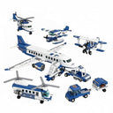 Dify 4-in-1 Airplane Building Block Set, 936+ PCS Multi-Model Aircraft Kit with Passenger Plane, Cargo Plane & Airport Vehicles, STEM Construction Toy