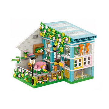 Dify Sun Room LED House Building Block Set, 551+ PCS DIY Mini House with Lights, Modern Sunroom Cottage Model Kit, Creative Construction Toy | 5 Year Structural Warranty