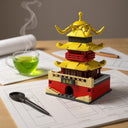 Dify || Ocean Chinese Architecture Series || Yueyang Tower Building Block Set || 119 Pcs || Compatible with Major Brick Brands
