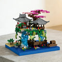Dify Cherry Blossom Bonsai Tree Building Set, 920+ PCS Micro Mini Blocks, Japanese Sakura Tree | LED Lights | Chinese Pond Architecture Model Kit, DIY Desk Décor for Teens & Adults (Size M) | 5 Year Structural Warranty