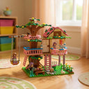Dify Forest House Building Block Set, 751 PCS, Nature-Inspired Modular Cabin Kit with Trees, Wildlife & Accessories, Creative Toy for Kids & Adults