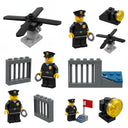 Dify City Police Station: Black Guard Special Unit 550+ Pcs Building Blocks Set - Compatible with Major Brands