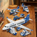 Dify 4-in-1 Airplane Building Block Set, 936+ PCS Multi-Model Aircraft Kit with Passenger Plane, Cargo Plane & Airport Vehicles, STEM Construction Toy | 5 Year Structural Warranty