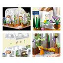 Dify Kids Glass Flower Shop Building Blocks Set (561+ Pieces) with LED Lights | Creative DIY Construction Toy | Educational STEM Kit | 6-Month Structural Warranty | Gift for Boys & Girls