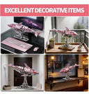 Dify Mechanical Pink Dolphin Building Blocks Set, 888+ PCS | Movable Joints &amp; Gear Mechanism | Creative STEM Construction Toy &amp; Display Décor | 5 Year Structural Warranty