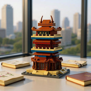 Dify Kids Ocean Chinese Architecture Series || Guanque Tower Building Blocks Set || 146 Pcs || Compatible with Major Brick Brands
