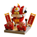 Dify Lion Dance Building Block Set (169 Pieces) – Chinese New Year Festival Toy with Drums & Banners – Compatible with Major Brick Brands – Creative Construction Gift for Kids