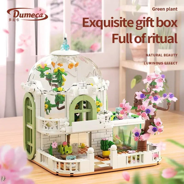 Dify Flower House Garden Set Building Blocks with LED Lights