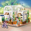 Dify Kids Glass Flower Shop Building Blocks Set (561+ Pieces) with LED Lights | Creative DIY Construction Toy | Educational STEM Kit | 6-Month Structural Warranty | Gift for Boys & Girls