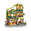 Dify Cityscape Coffee Shop Building Blocks Set – 828+ Pieces Urban House Store Model, Creative DIY Construction Toy for Boys & Girls, Christmas Birthday Gift | 5 Year Structural Warranty