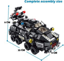 Dify 25-in-1 SWAT Police Car Building Block Set, Multi-Model Construction Vehicle Kit, STEM Engineering Toy for Kids 6+, Creative Building Bricks, 5-Year Structural Warranty