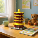 Dify || Ocean Chinese Architecture Series || Yellow Crane Tower Building Block Set || 167 Pcs || Compatible with Major Brick Brands