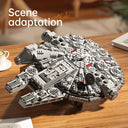 Dify Space Warship 1681 Pieces Building Micro Blocks Set with LED Light (Complex only for 14+), Futuristic Spaceship Construction Model, Creative Assembly Toy for Space Enthusiasts