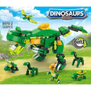Dify 6-in-1 Dinosaur Building Blocks Set – 160 Pcs Educational DIY Construction Toy for Kids Ages 6+, Realistic Jurassic Models with Instruction Manual | 5 Year Structural Warranty