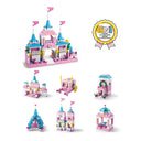 Dify 6-in-1 Girls House Building Block Set Toys | STEAM Kit for Kids | Build Dream Houses & Furniture (1000+ Pcs) | Birthday Gift for Girls