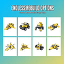 Dify 8-in-2 Robot Building Blocks Set (785+ PCS) | Transforming Mech Models Construction Kit | STEM Educational Toy for Ages 14+ | Creative Rebuild Play Set | 5 Year Structural Warranty