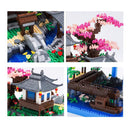 Dify Cherry Blossom Bonsai Tree Building Set, 3200+ PCS Micro Mini Blocks, Japanese Sakura Tree with 2 LED Lights, Chinese Pond Architecture Model Kit, Ages 14+, 5 Year Structural Warranty