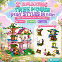Dify Tree House & Mini 6-in-1 Tree House Combo Building Set, 1000+ Pcs Two-Model Construction Kit, Creative STEAM Toy for Kids & Teens