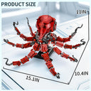 Dify Mechanical Building Set for Adults, 882 Pcs Sea Animal Model with Display Stand and Light (Octopus)