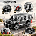 Dify Pull Back Car Building Blocks Set, 63 PCS Black Off-Road SUV Model Kit, Sports Car Building Toy for Kids, Teens & Adults | 5 Year Structural Warranty