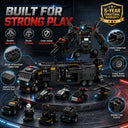 Dify SWAT Robot & Mini SWAT Car Combo Building Block Set, 838+ PCS Police Vehicle & Helicopter Construction Kit, STEM Toy Ages 10+,