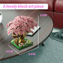 Dify Cherry Blossom Tree House Building Set with LED, 1113+ PCS Japanese Sakura Bonsai Mini Blocks, Kawaii Home Décor Gift Ages 14+, 5-Year Warranty