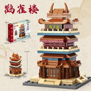 Dify Guanque Tower Building Blocks Set, 146 Pcs Ocean Chinese Architecture Series, Compatible with Major Brick Brands, 5 Year Structural Warranty
