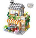 Dify Vintage Beach House Building Blocks Set with LED Lights, 730+ Pcs Seaside Lighthouse Model Kit, Birthday & Children's Day Gift for Boys and Girls, 5 Year Structural Warranty