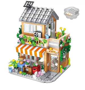 Dify Vintage Beach Building Blocks Set Led Light House Kit Gift On Birthday, Children's Day, Or Special Occasion for Boys and Girls 5 Year Structural Warranty with 730+ Pcs