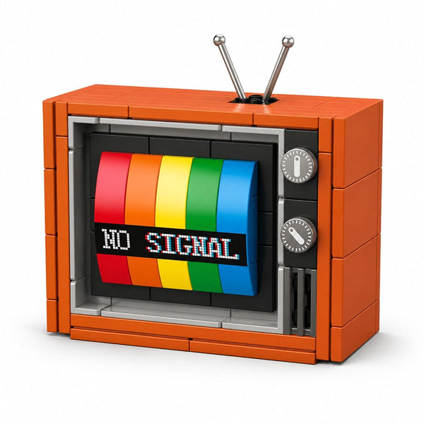 Dify Retro TV Building Blocks Set, 132 PCS Vintage Television Model Kit | Creative STEM Construction Toy & Display Décor for Kids & Collectors | 5 Year Structural Warranty